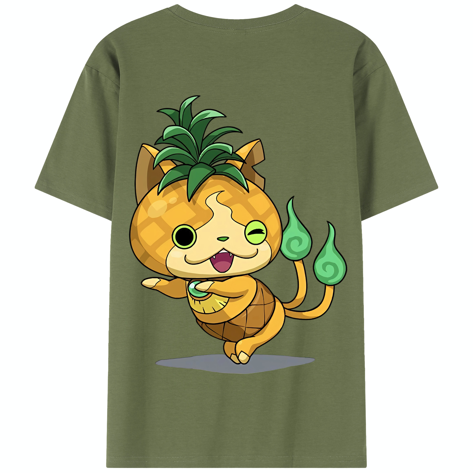 （画像用） 妖怪ウォッチ Yo-kai Watch 綿100％半袖Tシャツ（背面プリント）